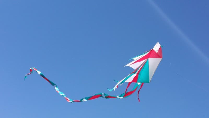 Kite flying in the sky